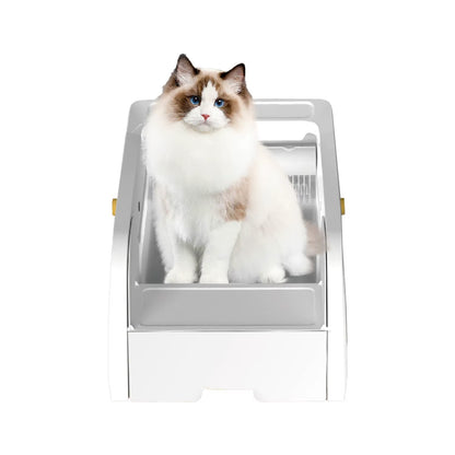 Fully Automatic Intelligent Cat Litter Box, Semi Enclosed, anti Jamming, No Need to Shovel Feces, Sterilization, Deodorization